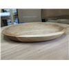 Image 2 : Large Oval Teak Tray Regular 17"L