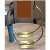 Image 1 : Qty 2 Floral Riser & Centerpiece Stand Marked AV705/80A AV w/ Blue Vase Largest 15"D x 14"H