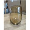 Image 1 : Glass Vase Signed by Artist Naturri Collerioue (?) 5.5" D x 11"H