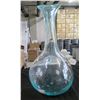 Image 1 : BM Tall 'Thick' Blown Glass Vase w/ Long Neck, Approx. 13" Dia, 18.5"H (bottom not completely flat)