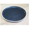 Image 2 : Qty 3 Crate & Barrel 114-387 Sloan Salad Plates Black Made in Portugal 8"D x 1"H