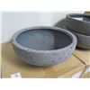 Image 2 : Qty 3 Rejuvenation Planters Dell Low Bowl Wide Laterite Gray E3104, 17.5"D x 7.5"H