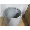 Image 2 : Rejuvenation Planter Dell Med Round Rough Cement Gray E4315, 15.5"D x 17"H