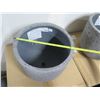 Image 8 : Qty 2 Rejuvenation Planters Dell Small Round Laterite Gray 12.5"D x 11.5"H