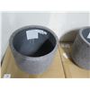 Image 3 : Qty 2 Rejuvenation Planters Dell Small Round Laterite Gray 12.5"D x 11.5"H