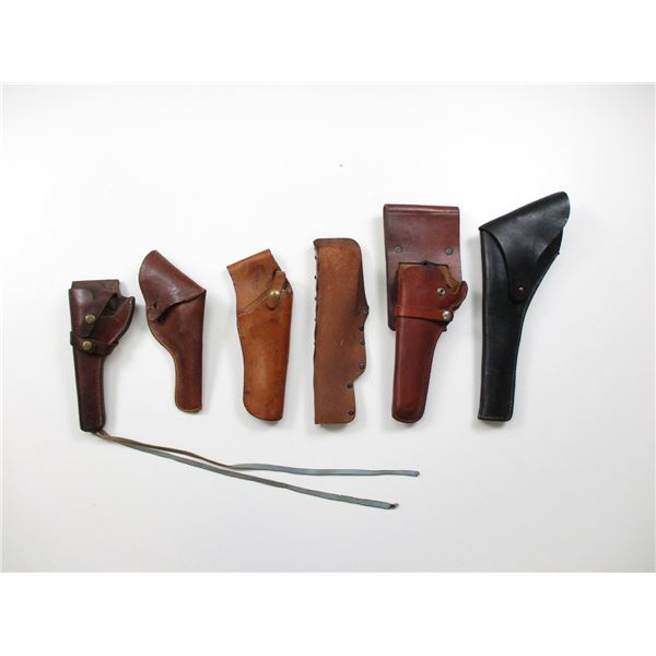 ASSORTED LEATHER HOLSTERS