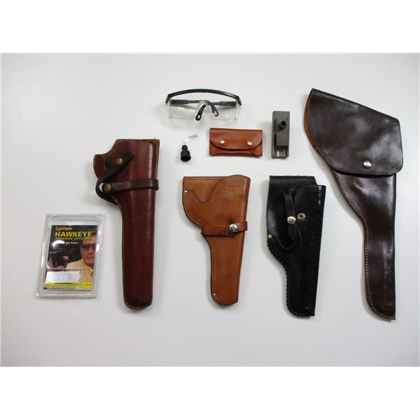 ASSORTED LEATHER HOLSTERS