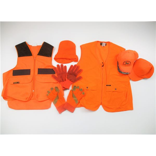 ASSORTED HUNTING CLOTHES ETC
