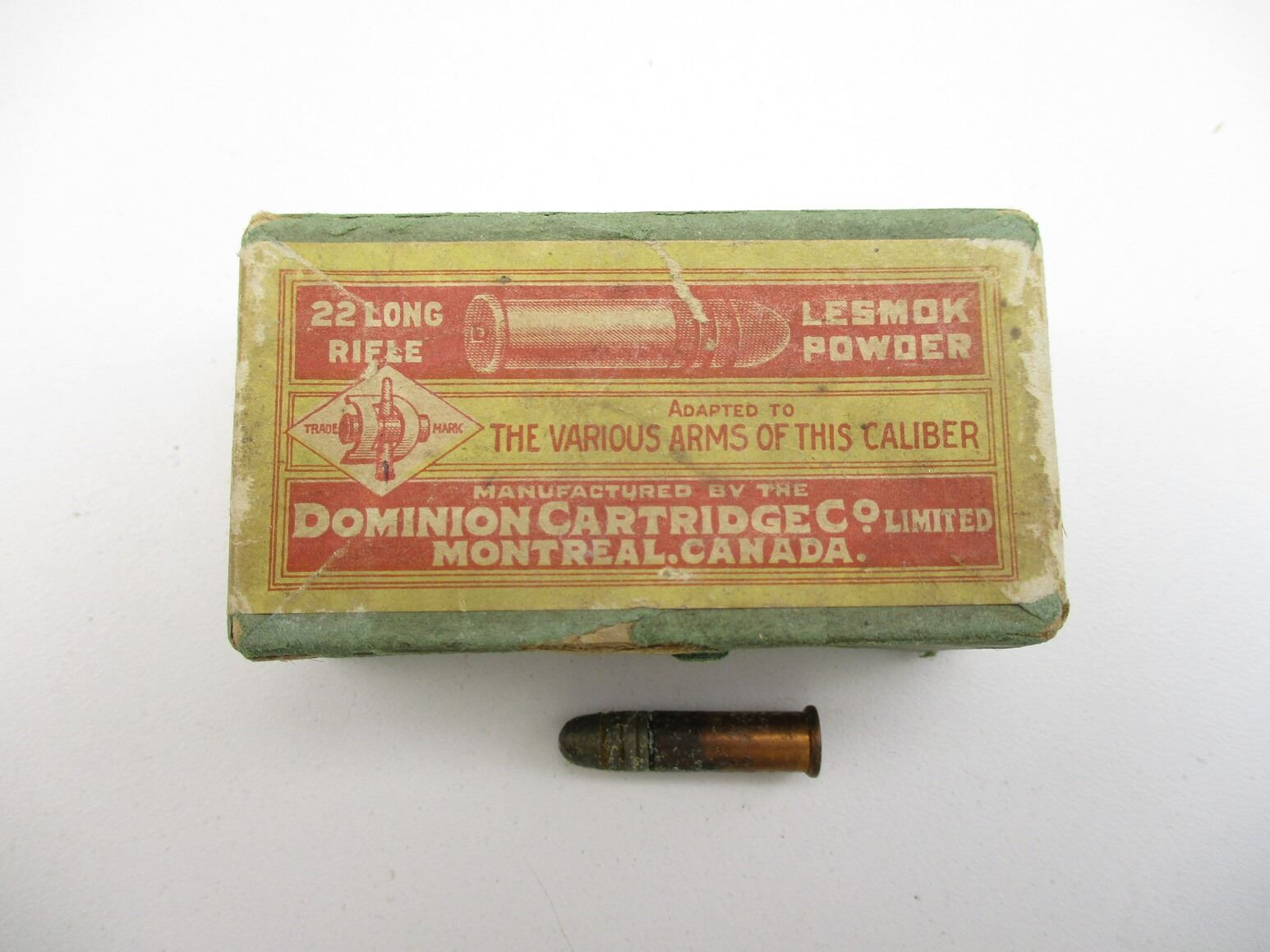 COLLECTIBLE DOMINION .22 LONG RIFLE AMMO
