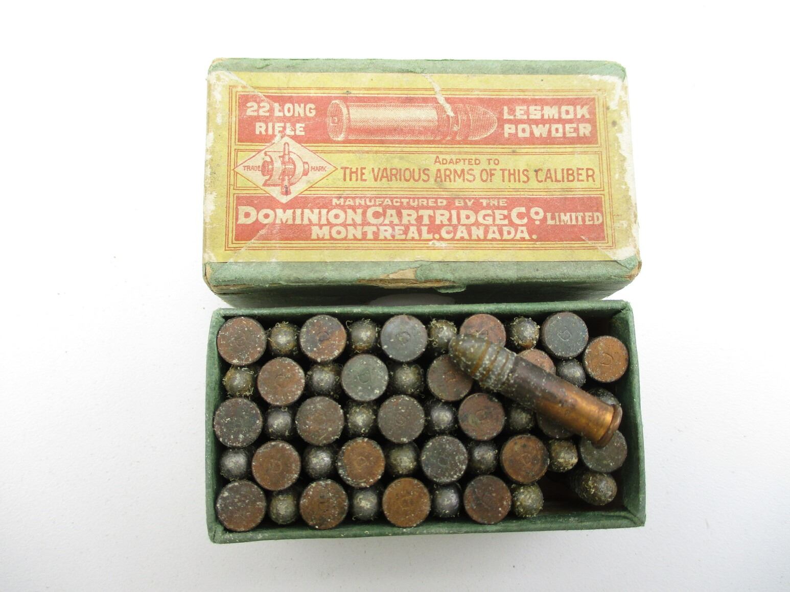 COLLECTIBLE DOMINION .22 LONG RIFLE AMMO