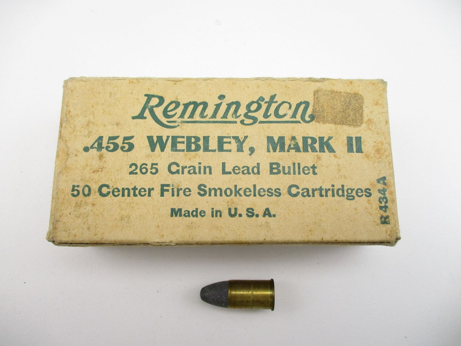COLLECTIBLE REMINGTON .455 WEBLEY MARK II AMMO