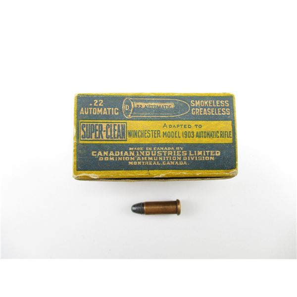 COLLECTIBLE CIL .22 AUTO AMMO