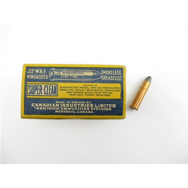COLLECTIBLE CIL .22 W.R.F. AMMO