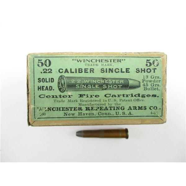 COLLECTIBLE WINCHESTER 22 CALIBER SINGLE SHOT AMMO Switzer s Auction collectible-winchester-22-caliber-single-shot-ammo-switzer-s-auction