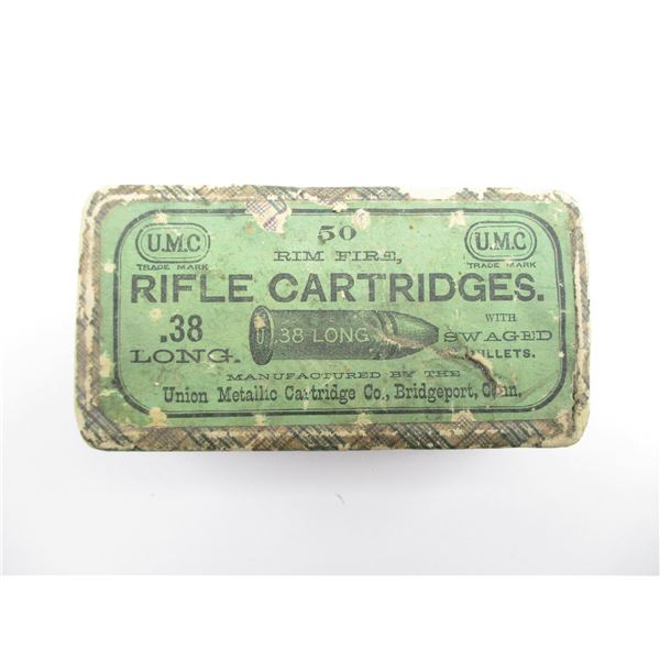 COLLECTIBLE U.M.C. .38 LONG AMMO