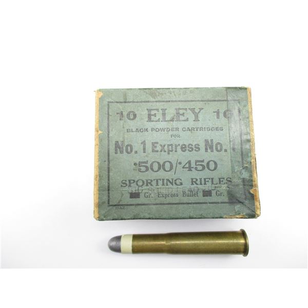 COLLECTIBLE ELEY .500/.450 AMMO