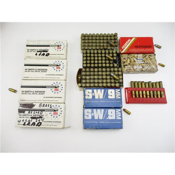 RELOADED ASSORTED PISTOL AMMO