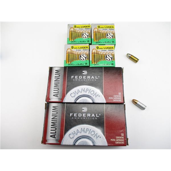 ASSORTED 9MM AMMO LOT