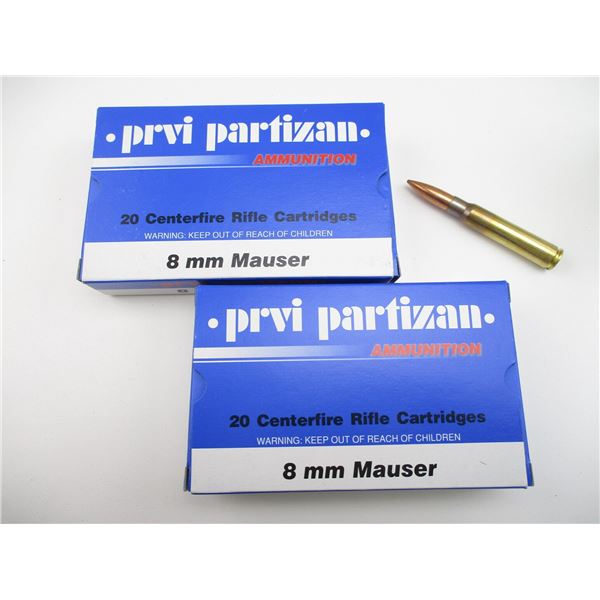 PPU 8MM MAUSER AMMO