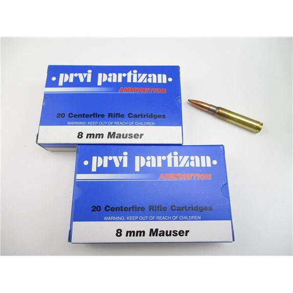 PPU 8MM MAUSER AMMO