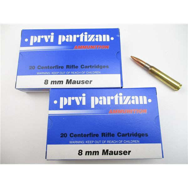 PPU 8MM MAUSER AMMO