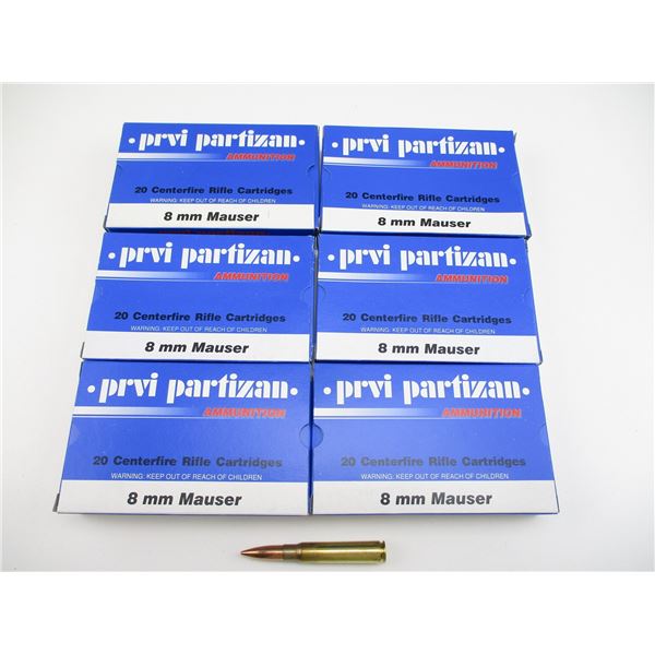 PPU 8MM MAUSER AMMO