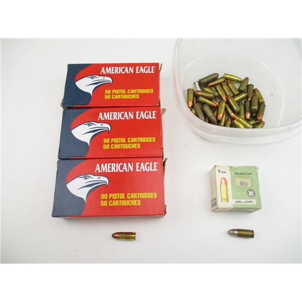 ASSORTED 9MM LUGER AMMO