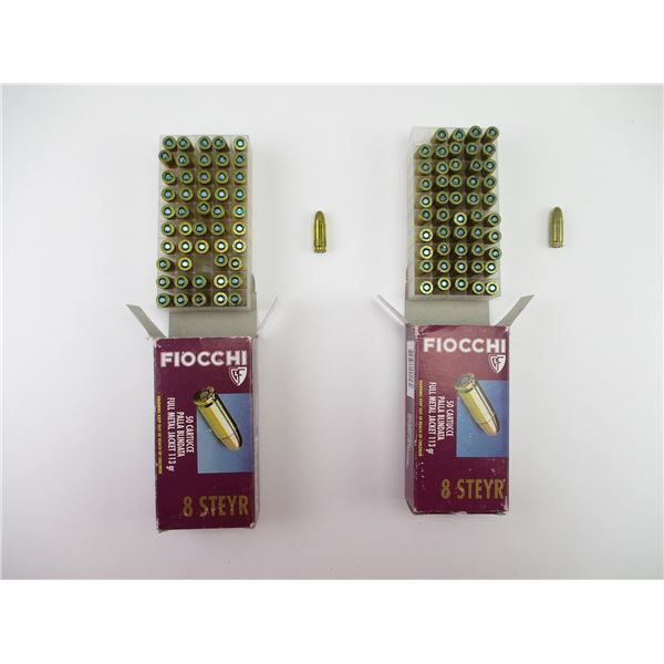 FIOCCHI 8MM STEYR AMMO LOT