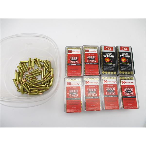 ASSORTED .17 HMR AMMO