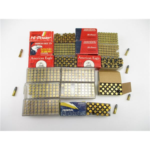 ASSORTED .22 LONG RIFLE AMMO