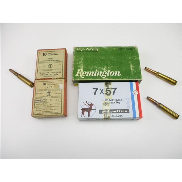 ASSORTED 7MM MAUSER AMMO