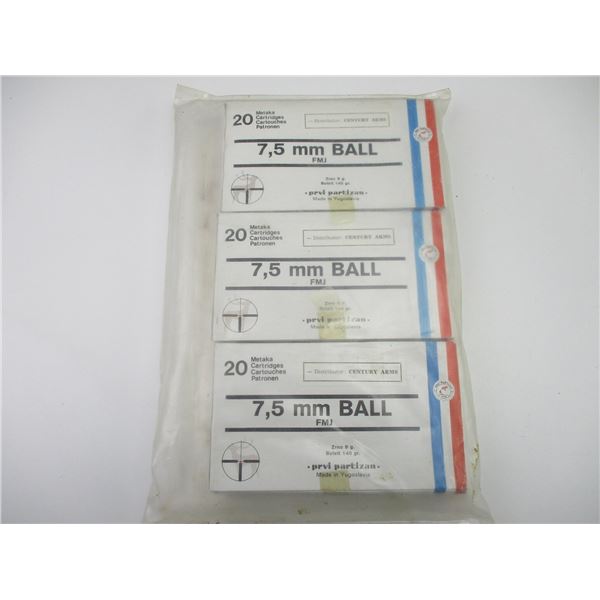 PPU 7.5X55 SWISS AMMO