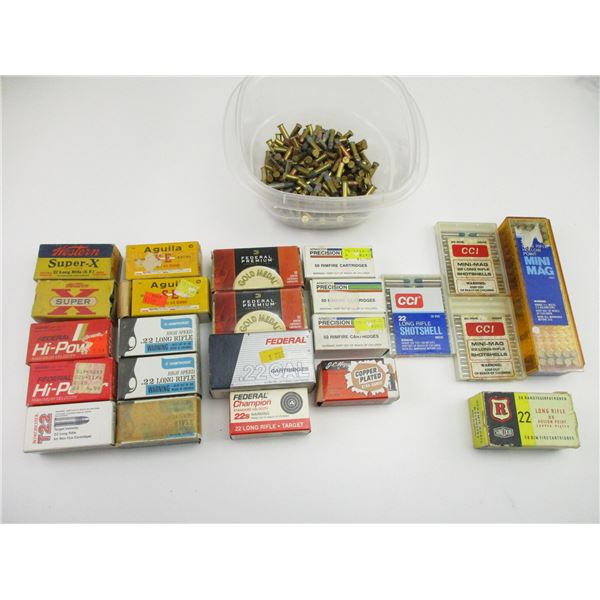 ASSORTED .22 AMMO