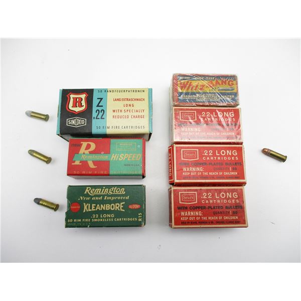 ASSORTED .22 LONG AMMO