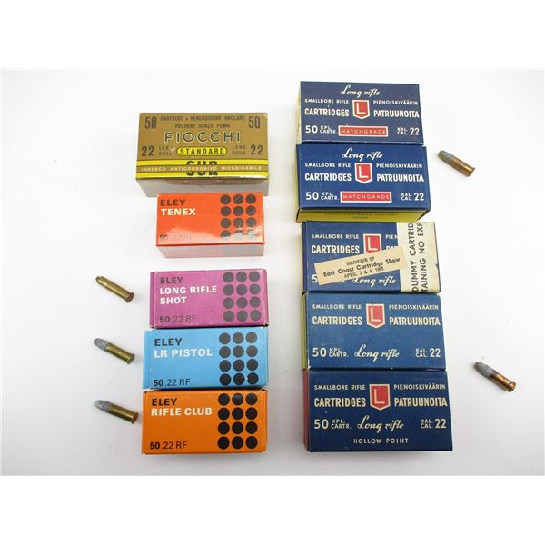 ASSORTED .22 LONG RIFLE AMMO