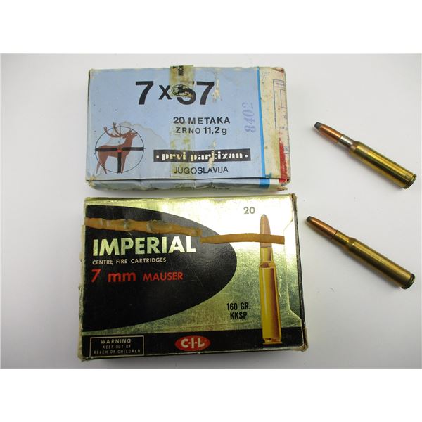 ASSORTED 7MM MAUSER AMMO