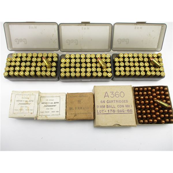 ASSORTED 9MM AMMO