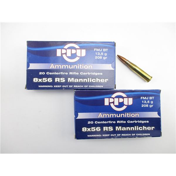 PPU 8X56RS MANNLICHER AMMO