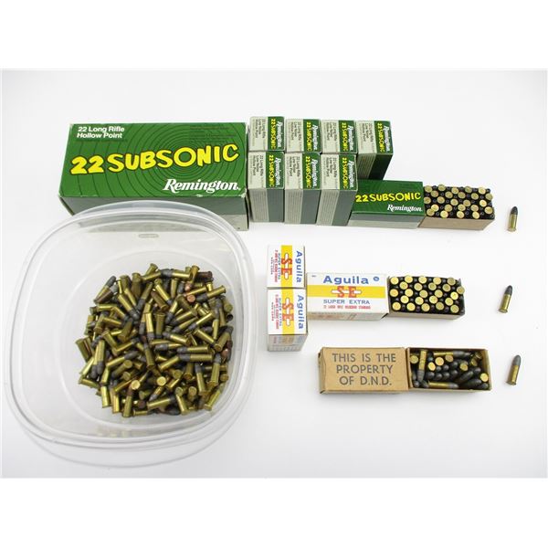 ASSORTED .22 LONG RIFLE AMMO