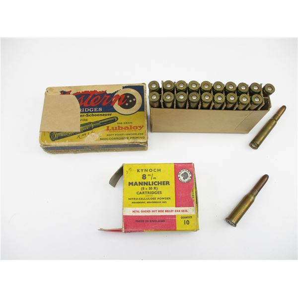 ASSORTED 8MM MANNLICHER AMMO