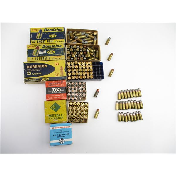 ASSORTED .32 AUTO AMMO