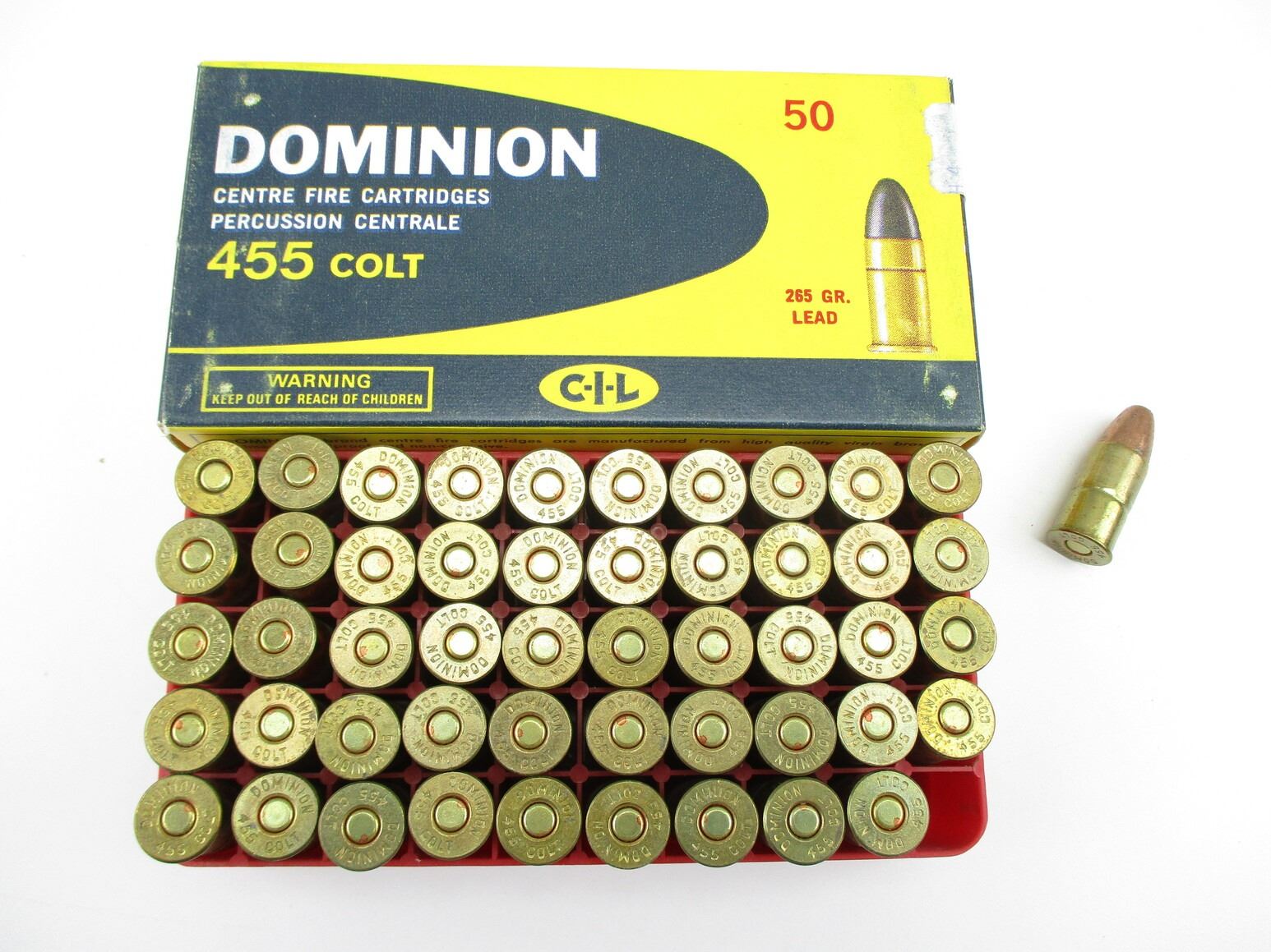 DOMINION .455 COLT AMMO - Switzer's Auction & Appraisal Service