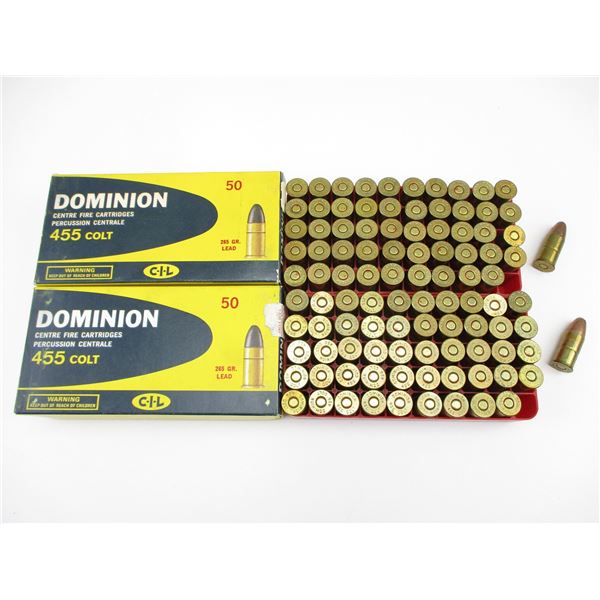 DOMINION .455 COLT AMMO