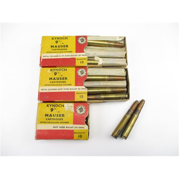 KYNOCH 9MM MAUSER AMMO