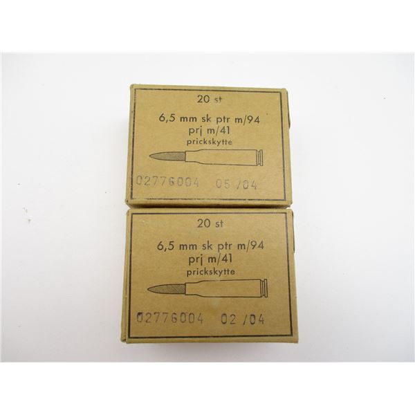 MILITARY 6.5X55 SWEDISH AMMO
