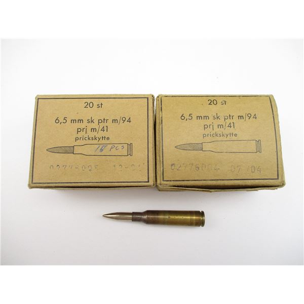 MILITARY 6.5X55 SWEDISH AMMO