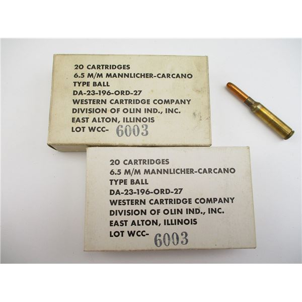 MILITARY 6.5MM MANN SHOEN AMMO