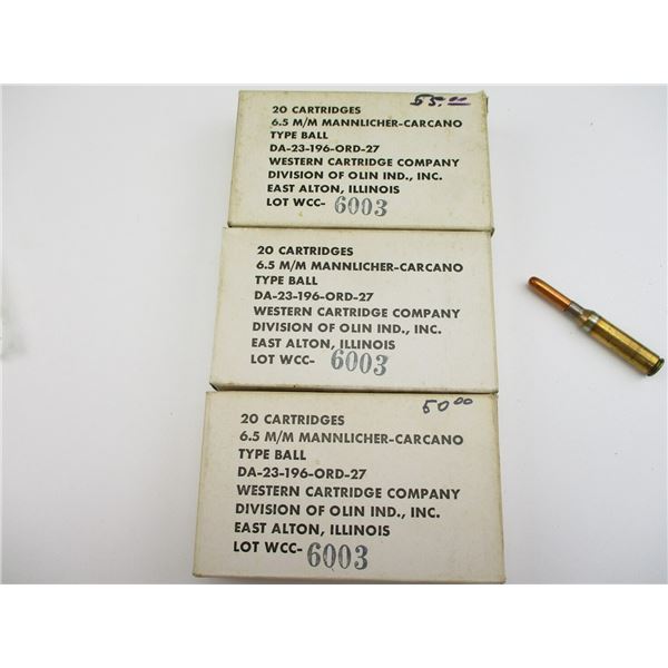 MILITARY 6.5MM MANN SHOEN AMMO