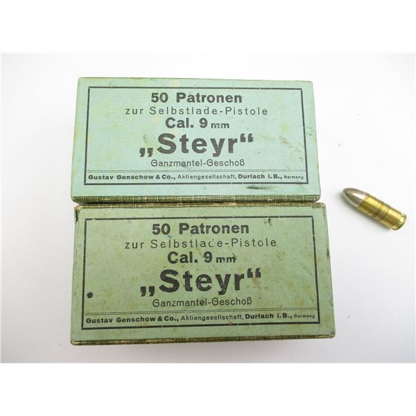 MILITARY GECO 9MM STEYR AMMO
