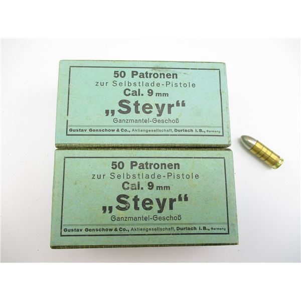 MILITARY GECO 9MM STEYR AMMO